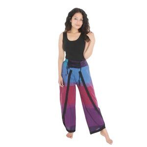 Multicolor Butterfly Trousers 100 Cotton  Adjustable Hippie Festival yoga Nepal